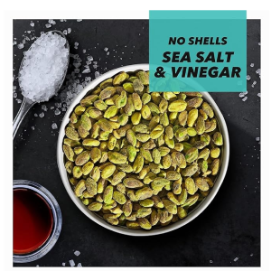 Wonderful Pistachios No Shells Sea Salt & Vinegar Nuts 22 Ounce Bag Protein Snack On-the-Go Snack-back