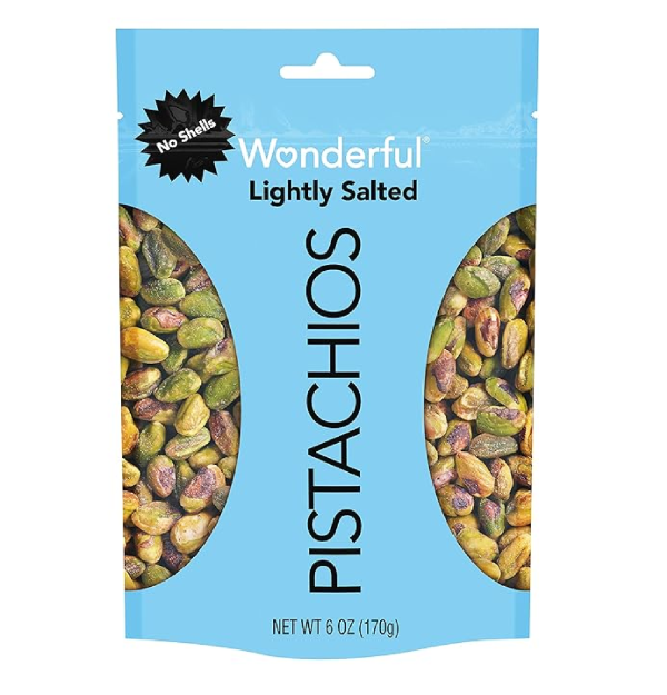 Wonderful Pistachio Lightly Salted Shelled Pistachios 6 OZ-main