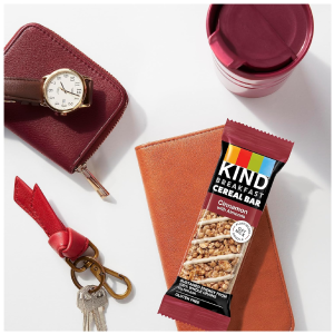 KIND Breakfast Cereal Bars Gluten Free Snacks Cinnamon with Almonds 9.3oz Box 6 Bars-back2