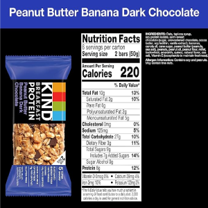 KIND Breakfast Healthy Snack Bar Peanut Butter Banana Dark Chocolate Gluten Free Breakfast Bars 8g Protein 1.76 OZ Packs 6 Count-nf