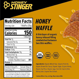 Honey Stinger Organic Honey Waffle Energy Stroopwafel for Exercise Endurance and Performance Sports Nutrition for Home & Gym Pre & During Workout Box of 16 Waffles 16.96 Ounce-nf