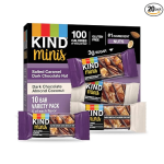 KIND Minis Salted Caramel Dark Chocolate Nut/ Dark Chocolate Almond Coconut 0.7 Ounce Pack of 20-main