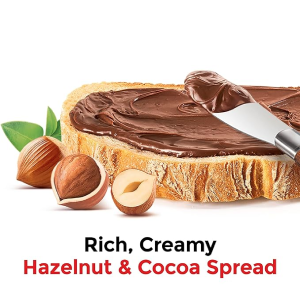 Nutella Hazelnut Spread With Cocoa For Breakfast 35.3 Oz Jar-back