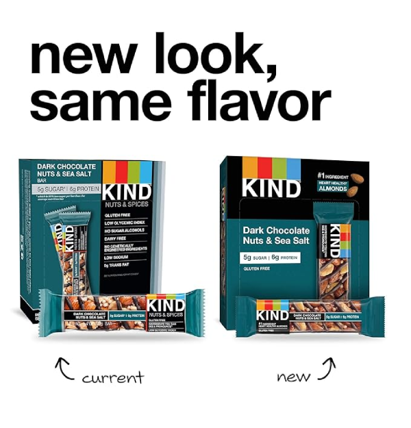 KIND Bars Dark Chocolate Nuts & Sea Salt Healthy Snacks Gluten Free Low Sugar 6 Count-back