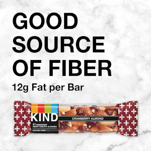 KIND Bars Cranberry Almond Healthy Snacks Gluten Free 5g Protein 24 Count-back3