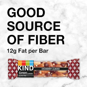 KIND Bars Cranberry Almond Healthy Snacks Gluten Free 12 Count-back