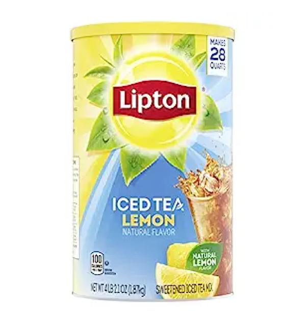 Lipton Lemon Sweetened Iced Tea Mix Makes 28 Quarts Pack of 2-main