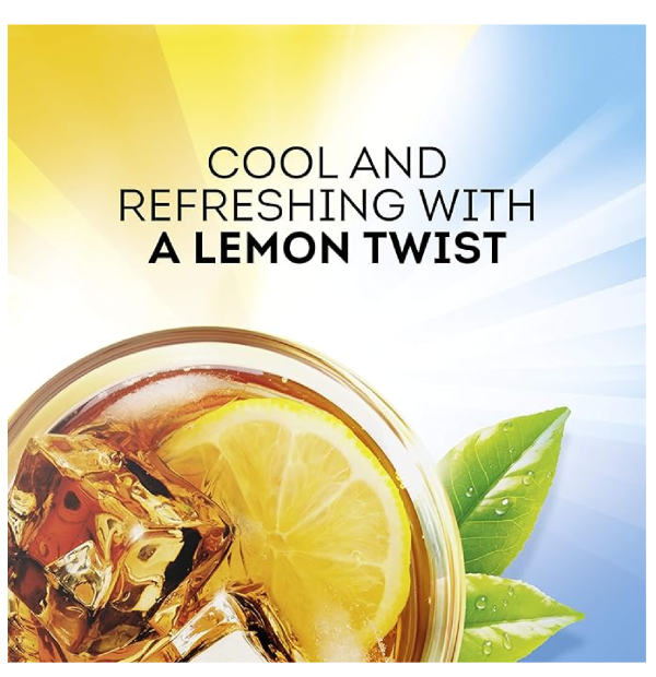 Lipton Lemon Sweetened Iced Tea Mix Makes 28 Quarts Pack of 2-back