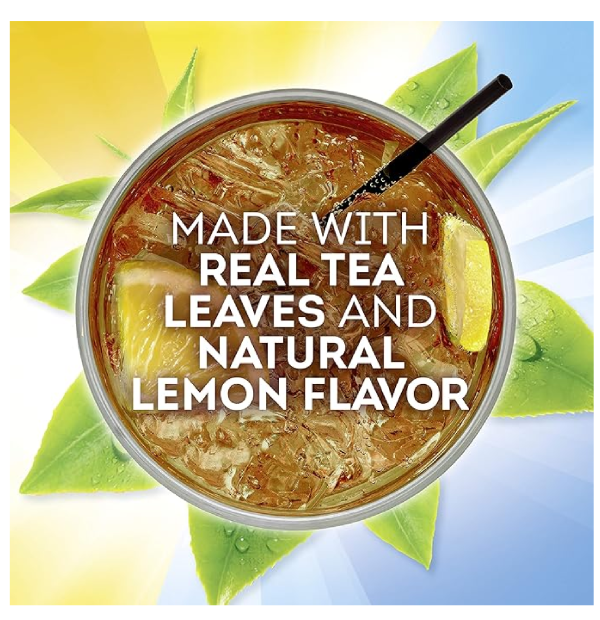 Lipton Lemon Sweetened Iced Tea Mix Makes 28 Quarts Pack of 2-back 2