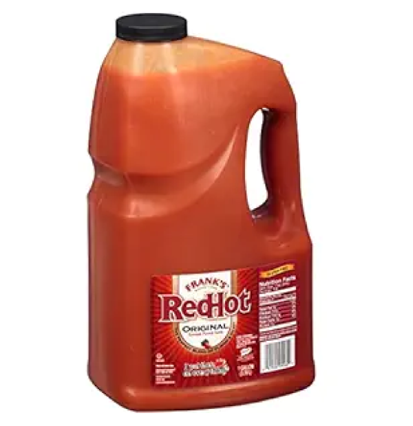 Frank's RedHot Original Cayenne Pepper Hot Sauce 1 gal One Gallon Bulk Container of Cayenne Pepper Hot Sauce to Add Flavorful Heat to Entrees Sides Snacks and More-main