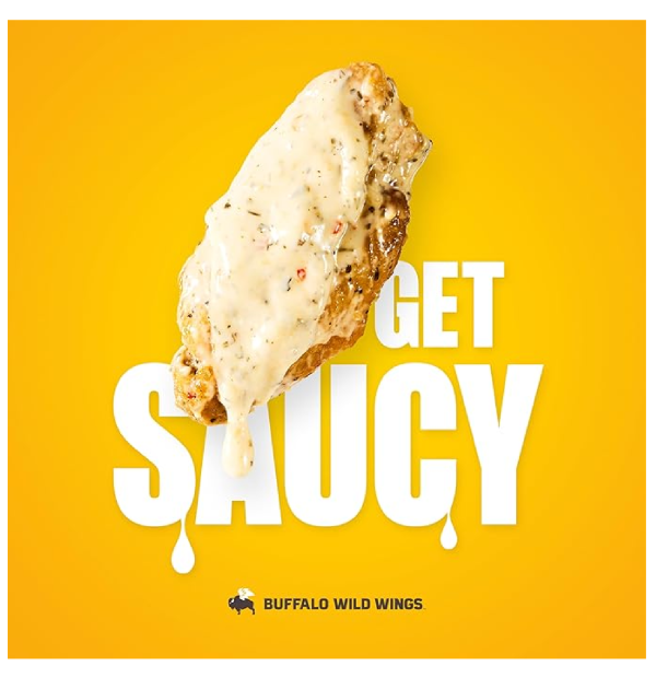 Buffalo Wild Wings Parmesan Garlic Sauce 12 fl. oz Perfect Dipping Sauce Chicken Marinade Chicken Parmesan Topping and Wing Seasoning Made with Italian Herbs-back 2