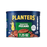 PLANTERS Roasted Pecan Nuts Party Snacks Plant-Based Protein Nuts for Baking Quick Snack for Adults After School Snack Roasted Pecans Flavored with Sea Salt Kosher 7.25oz Canister-main