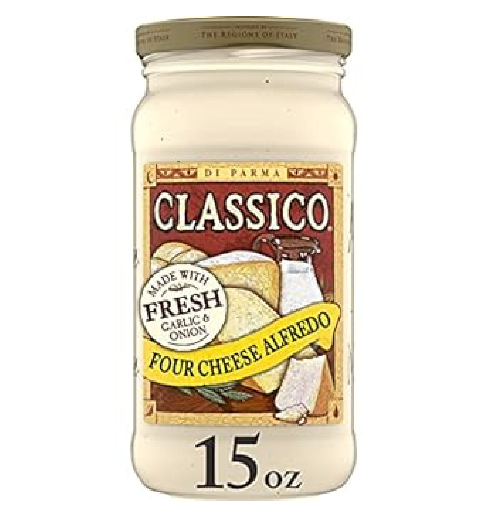 Classico Four Cheese Alfredo Pasta Sauce 15 oz Jar-main