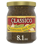 Classico Signature Recipes Traditional Basil Pesto Sauce & Spread 8.1 oz Jar-main