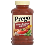 Prego Italian Sausage and Garlic Meat Sauce 44 OZ Jar-main