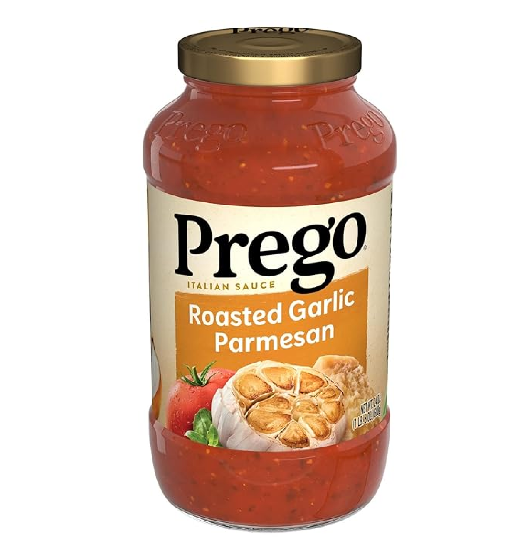 Prego Pasta Sauce Italian Tomato Sauce with Roasted Garlic & Parmesan Cheese 24 oz Jar-main