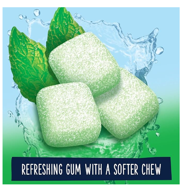 EXTRA Gum Refreshers Spearmint Sugar Free Chewing Gum 40 Piece Bottle Pack of 4-back