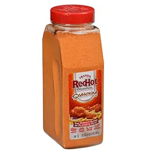 Frank's RedHot Original Seasoning 21.2 oz One 21.2 Ounce Container of Hot Sauce Seasoning Blend of Savory Garlic and Spicy Cayenne Pepper Perfect for Dry-Rubs-main