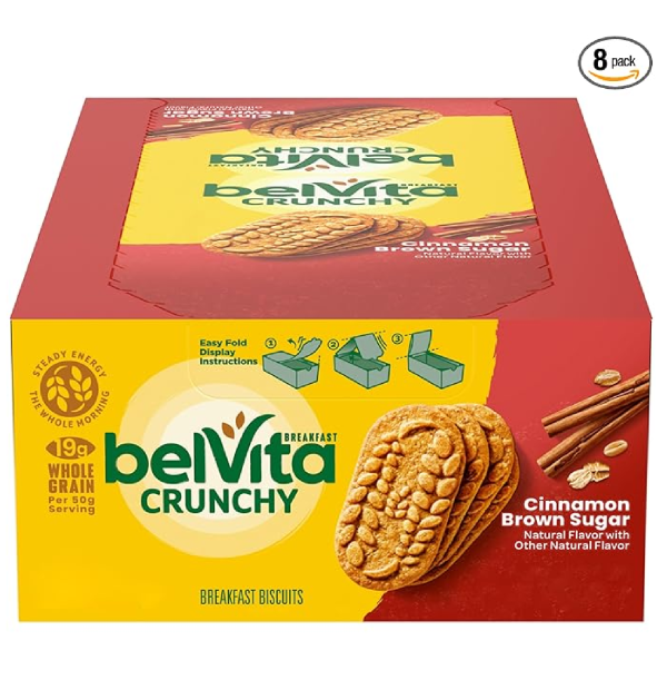 BelVita Cinnamon Brown Sugar Breakfast Biscuits 8 Packs 4 Biscuits Per Pack-main