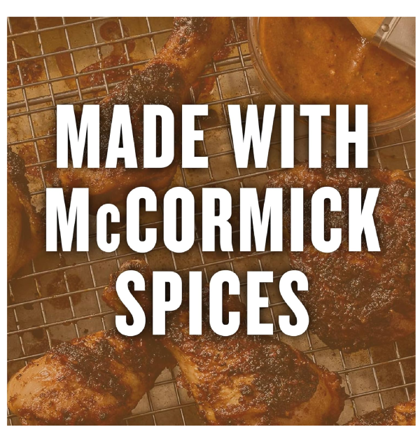 McCormick Grill Mates Brown Sugar Bourbon Seasoning 27 oz Container of Brown Sugar Bourbon Seasoning Made of Molasses Red Bell Peppers and More for Steak Poultry and Vegetables-back