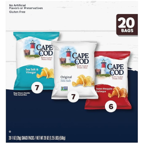 Cape Cod Potato Chips Variety Pack 1 Oz 20 Ct-back