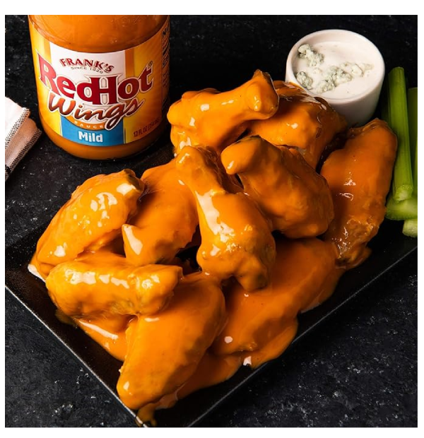 Frank's RedHot Mild Wings Hot Sauce 12 fl oz-back 3