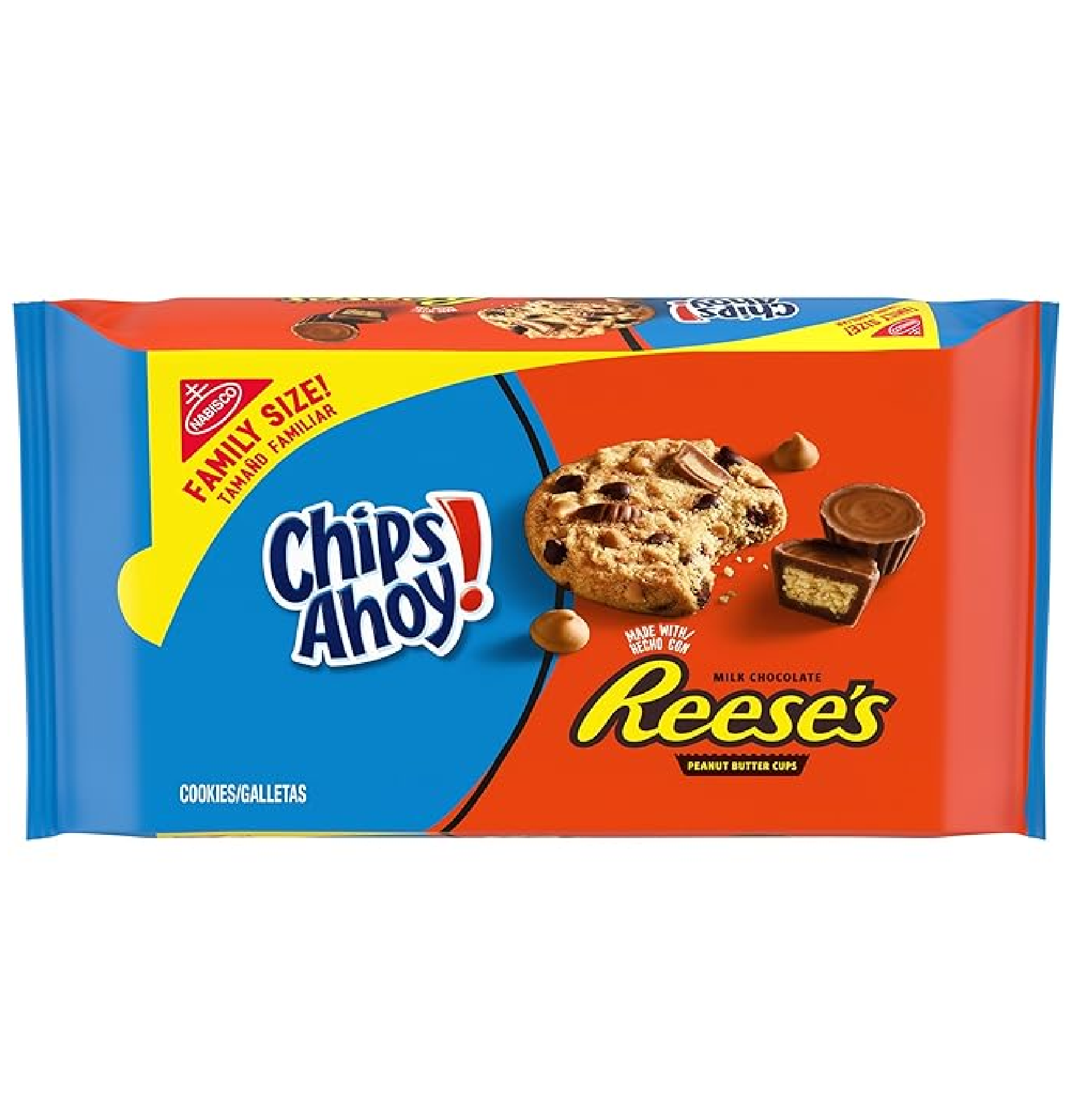 Chips Ahoy! Reese’s Peanut Butter Cup Chocolate Chip Cookies Family Size 14.25 oz-main