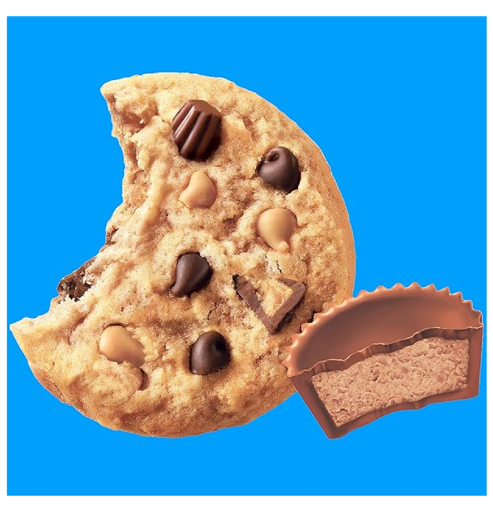 Chips Ahoy! Reese’s Peanut Butter Cup Chocolate Chip Cookies Family Size 14.25 oz-back