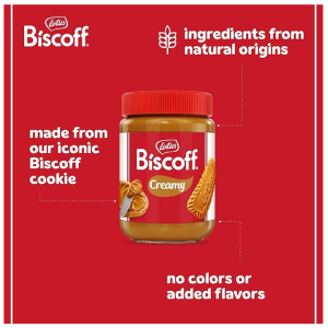 Lotus Biscoff Cookie Butter Spread Creamy non GMO + Vegan 25.4 oz Pack of 2-back