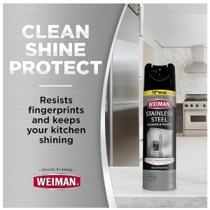 Weiman Stainless Steel Cleaner & Polish Aerosol 17 fl oz-back