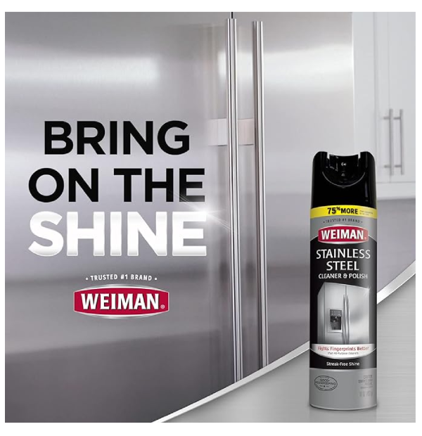 Weiman Stainless Steel Cleaner & Polish Aerosol 17 fl oz-back 4