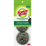 Scotch-Brite Stainless Steel Scrubber Dish Scrubbers for Cleaning Kitchen and Household Steel Scrubbers for Cleaning Dishes 3 Scrubbers-main