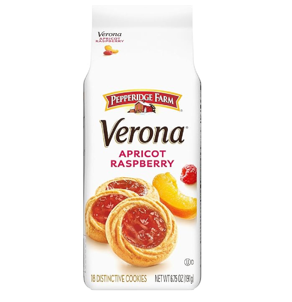 Pepperidge Farm Verona Apricot Raspberry Thumbprint Cookies 6.75 oz. Bag-main