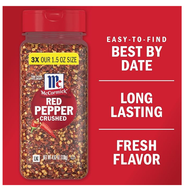 McCormick Crushed Red Pepper 4.62 oz-back 2