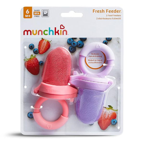 Munchkin Fresh Food Feeder Coral/Purple 2 count Pack of 1-back 3