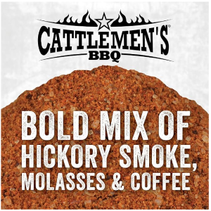 Cattlemen's Cowboy Rub 27.25 Ounce Container of Cowboy BBQ Rub with Hickory Smoke Molasses and Coffee Flavor Perfect for Brisket Chicken or Beef-back