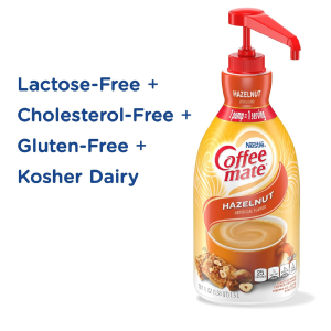 Nestle Coffee Mate Coffee Creamer Hazelnut Concentrated Liquid Pump Bottle Non Dairy No Refrigeration 50.7 Ounces-back