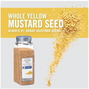 McCormick Culinary Whole Yellow Mustard Seed 22 Ounce Container of Yellow Mustard Seeds Perfect for Pickling House-Made Rubs and Dips-back2