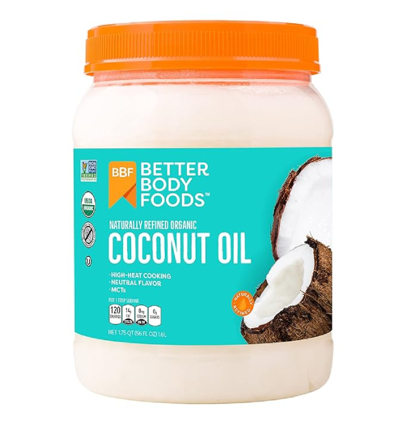 BetterBody Foods Organic Naturally Refined Coconut Oil 56 Fl Oz All Purpose Oil for Cooking Baking Hair and Skin Care-main