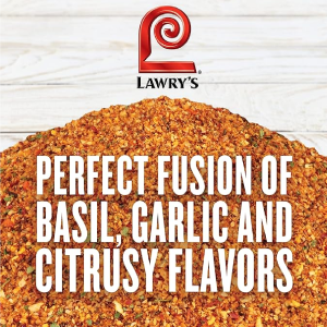 Lawry's Sweet Basil Citrus & Garlic Rub 23 oz Container of Sweet Basil Citrus Seasoning Perfect Spice Blend for Roasts Tenderloins-back 2