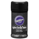 Wilton Sparkling Sugar Decorating Sprinkles 3.25 oz Black-main