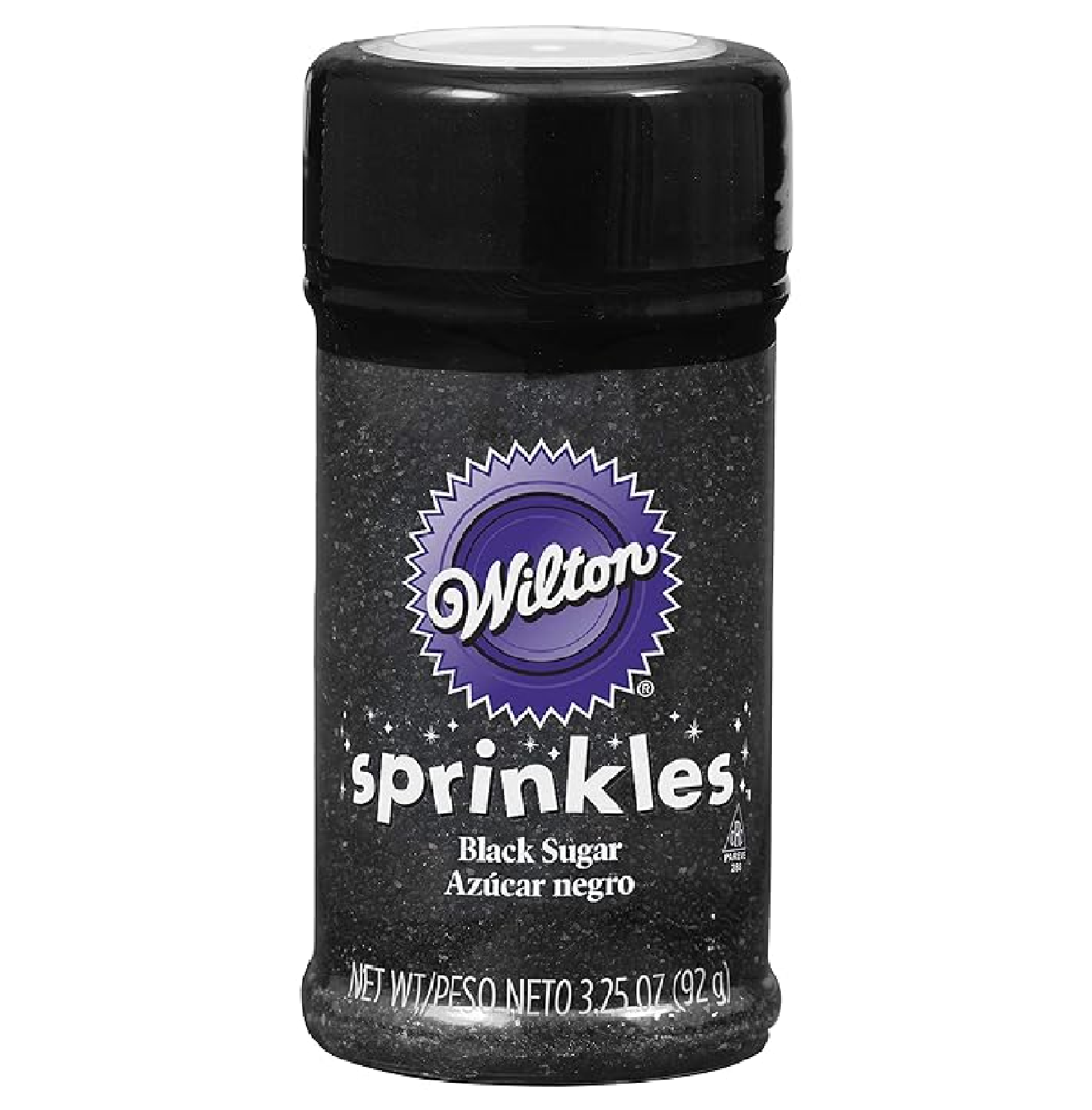 Wilton Sparkling Sugar Decorating Sprinkles 3.25 oz Black-main