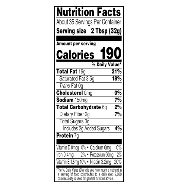 SKIPPY Natural Creamy Peanut Butter 7 g Protein Per Serving 40 Ounce-nf