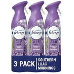 Febreze Air Fresheners Room Freshener Spray Odor-Fighting Air Effects Lilac Scent-main 8.8 oz Aerosol Can Pack of 3-main