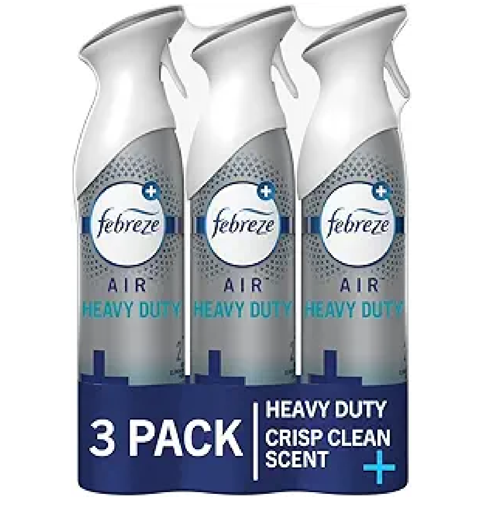 Febreze Odor-Fighting Air Freshener Heavy Duty Crisp Clean 8.8 fl oz Pack of 3-main