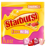 STARBURST FaveReds Fruit Chews Summer Candy Sharing Size 15.6 oz Resealable Bag-main