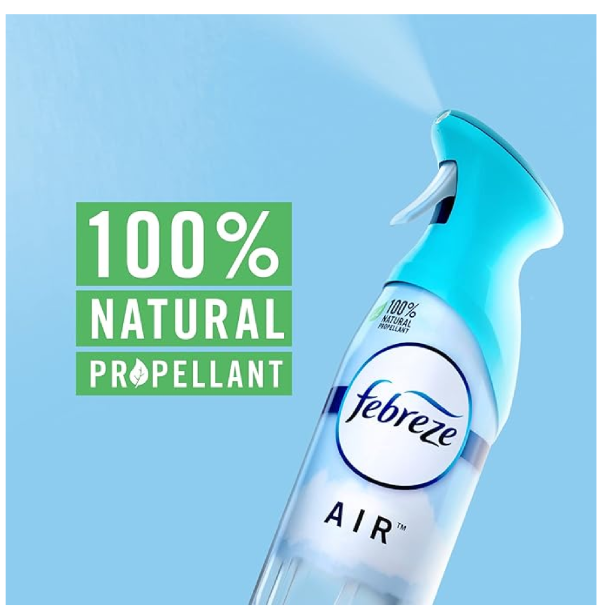 Febreze Odor-Fighting Air Freshener Heavy Duty Crisp Clean 8.8 fl oz Pack of 3-back4