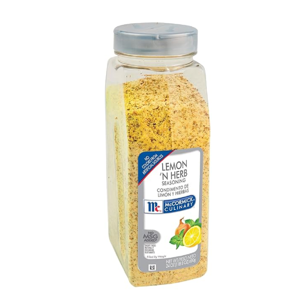 McCormick Culinary Lemon 'N Herb Seasoning 24 Ounce Container of Lemon Herb Seasoning with Citrus and Savory Flavors Best with Vegetables Seafood Sauces and More-main