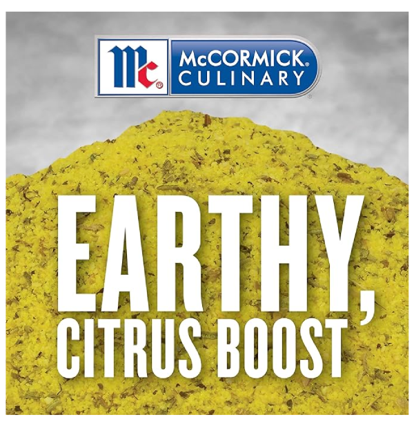 McCormick Culinary Lemon 'N Herb Seasoning 24 Ounce Container of Lemon Herb Seasoning with Citrus and Savory Flavors Best with Vegetables Seafood Sauces and More-back