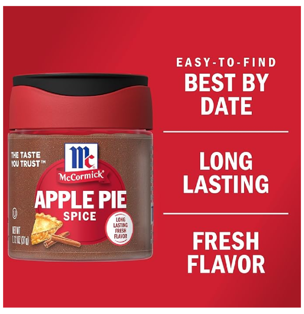 McCormick Apple Pie Spice 1.12 oz-back